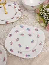 画像をギャラリービューアに読み込む, セット販売【タスカン/ロズリンチャイナ】5点セット(カップ、ソーサー、小皿、スタンド、シュガーボウル)
