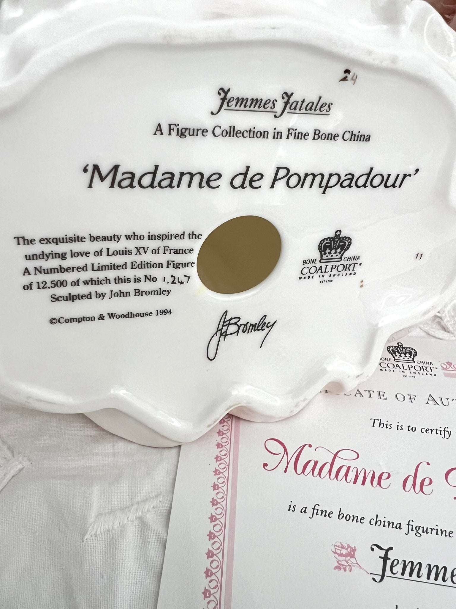 コールポート】 限定フィギュリン ポンパドール夫人 Madame de Pompadour 証明書+パラソル付 送料無料 – caronrose