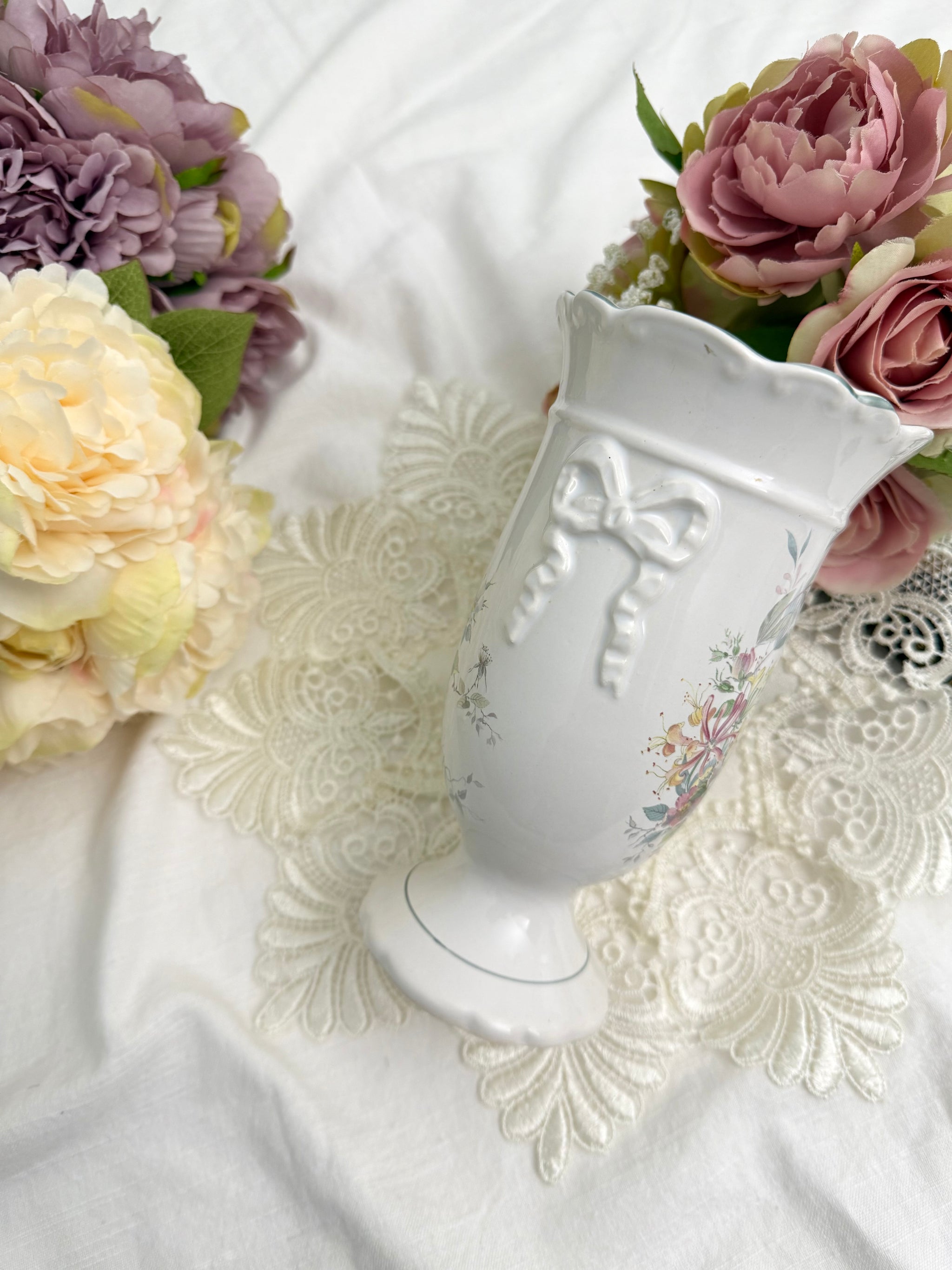 新品 ロイヤルアルバート オールドカントリーローズ ラージベース 花瓶