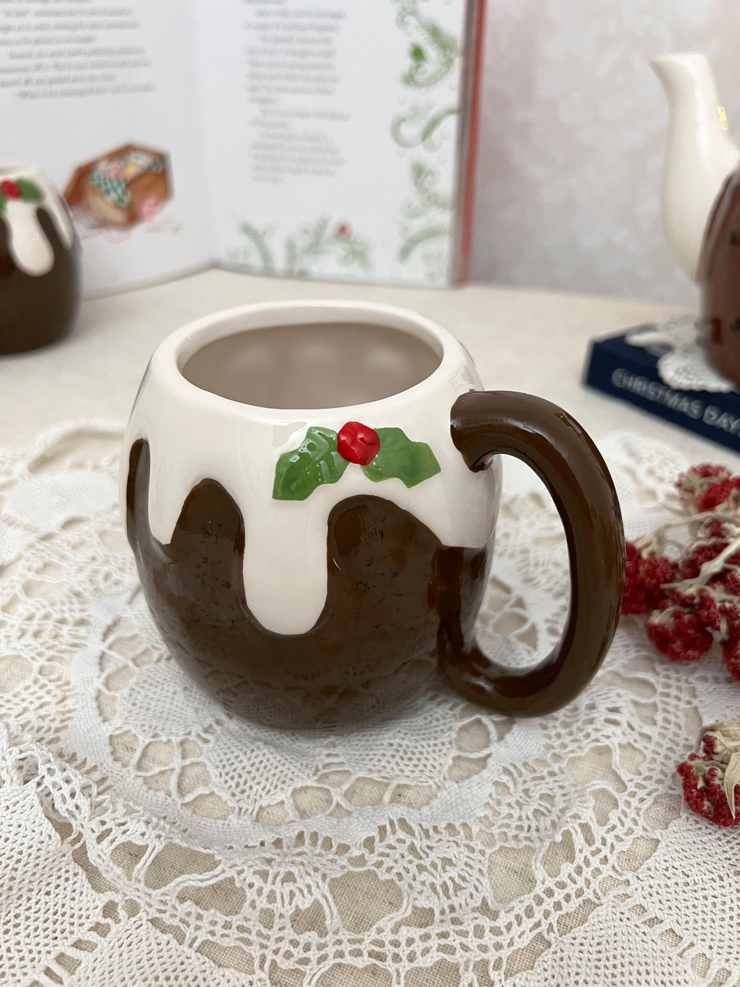 【クリスマスプディング特集】新品　クリスマスプディング型マグカップ