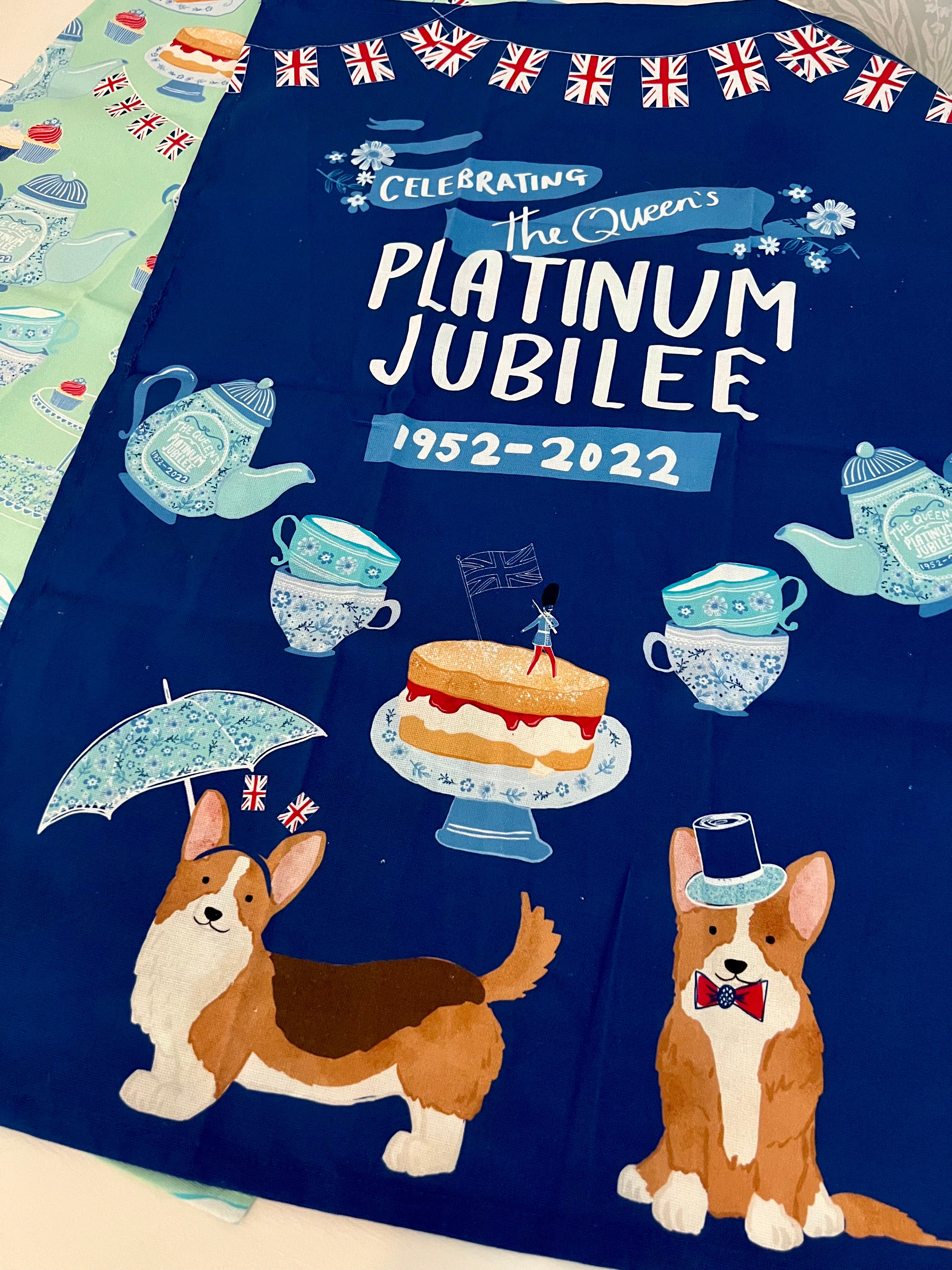 エリザベス女王限定品】ティータオル2枚セットプラチナジュビリー限定品