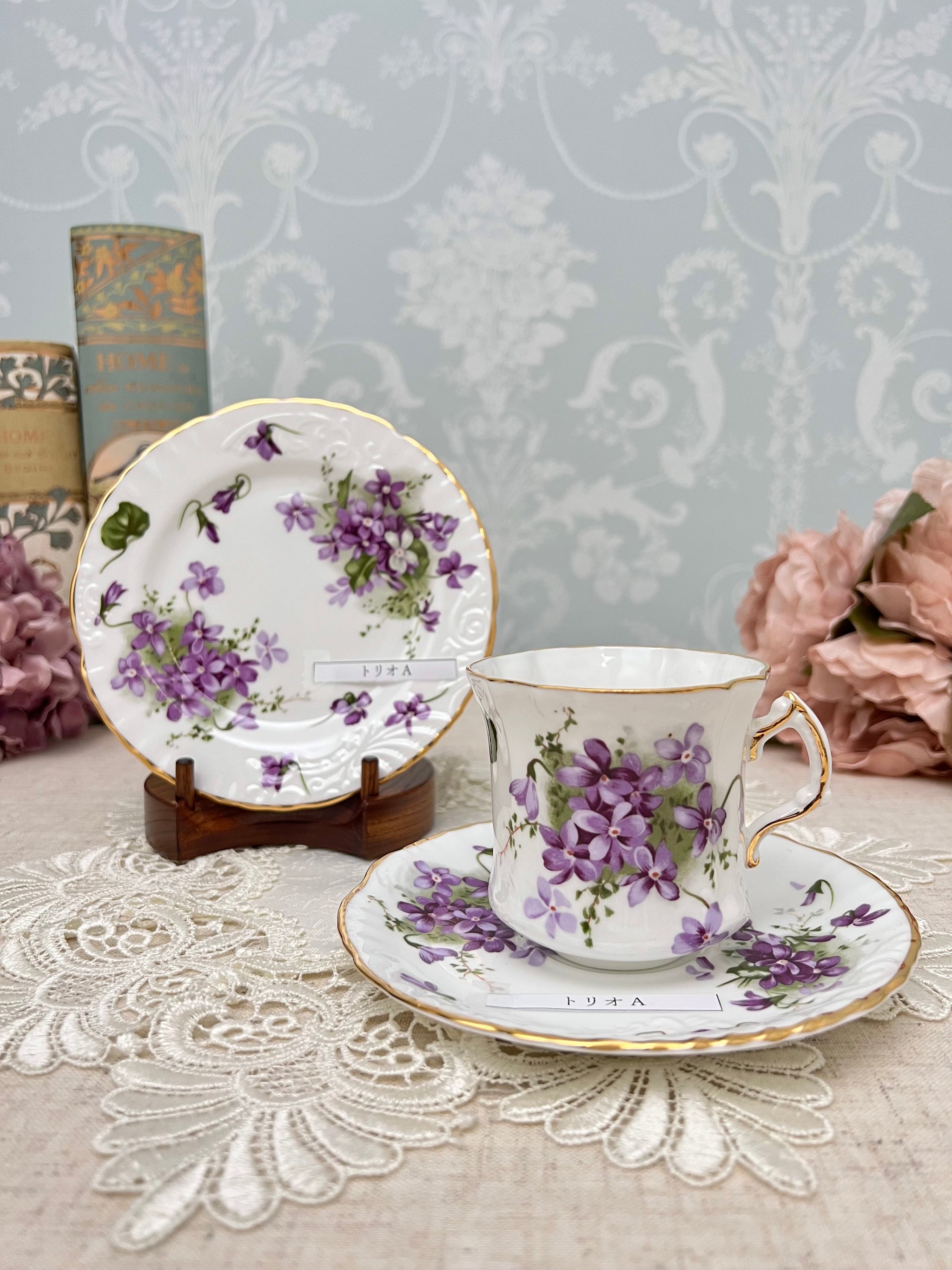 ヴィンテージトリンケットボックス Hammersley(ハマースレイ)菫