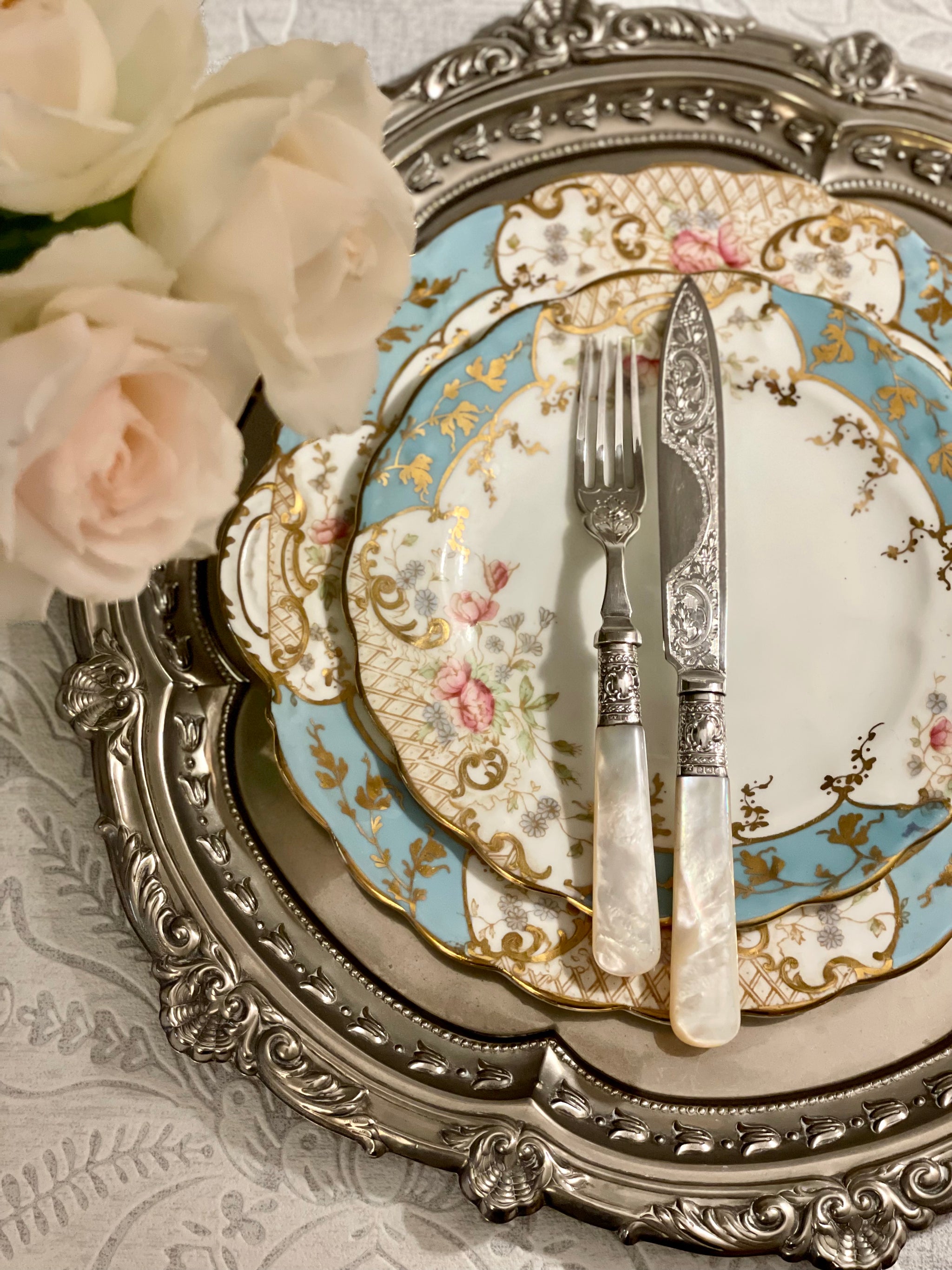 白蝶貝デザートナイフ / フォーク – caronrose