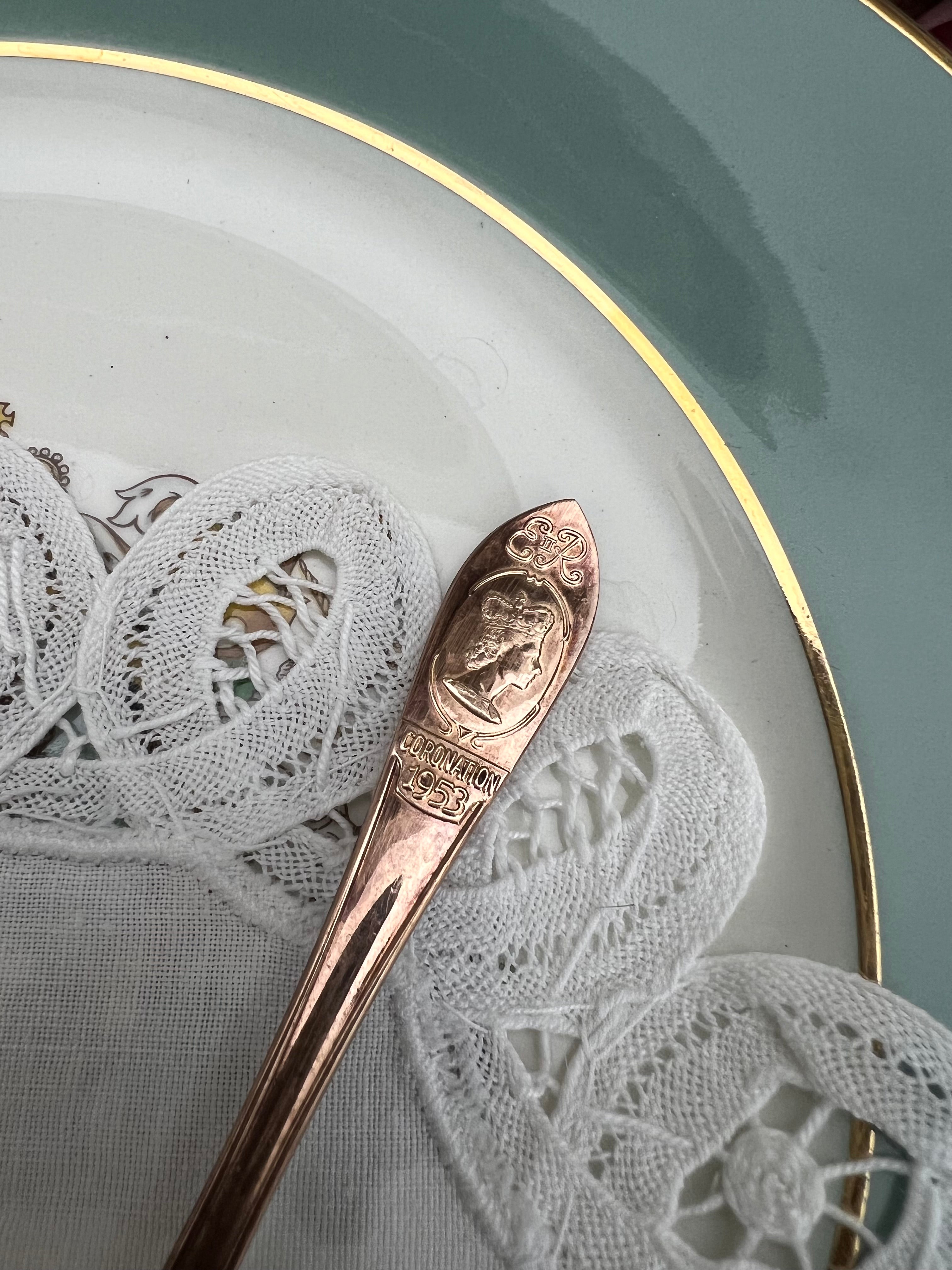 エリザベス２世　戴冠式　1952年　記念コレクション　ティースプーン6本セット エリザベス2世戴冠式1952年記念コレクションティースプーン6本セット